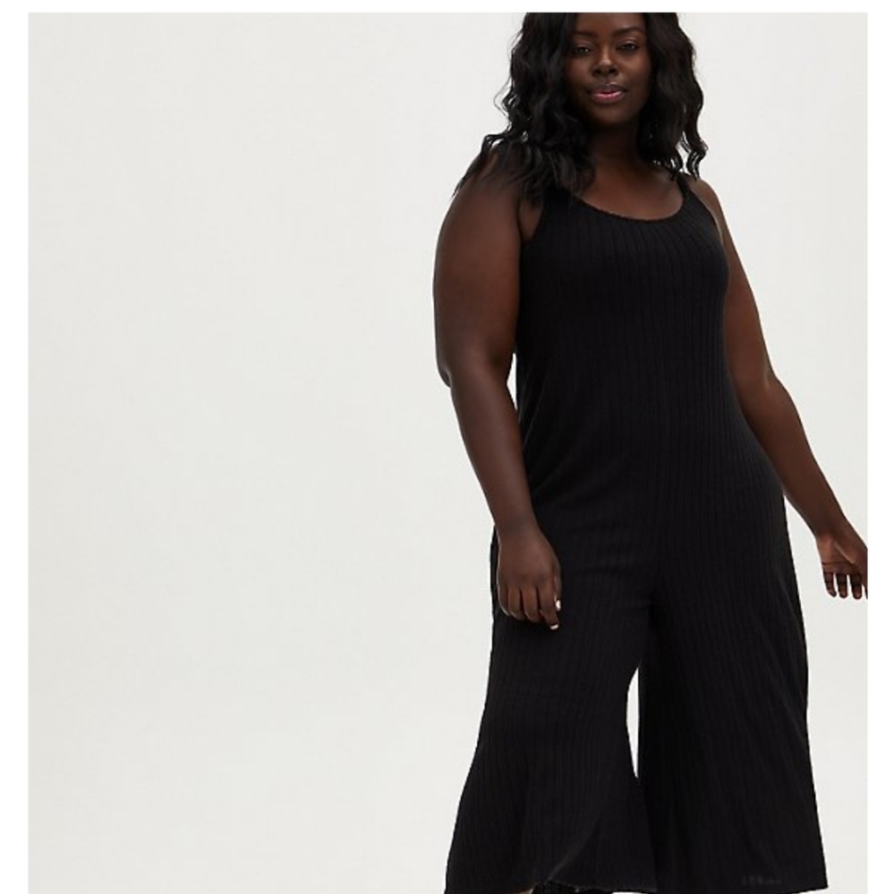 NWT Black super soft ribbed jumpsuit